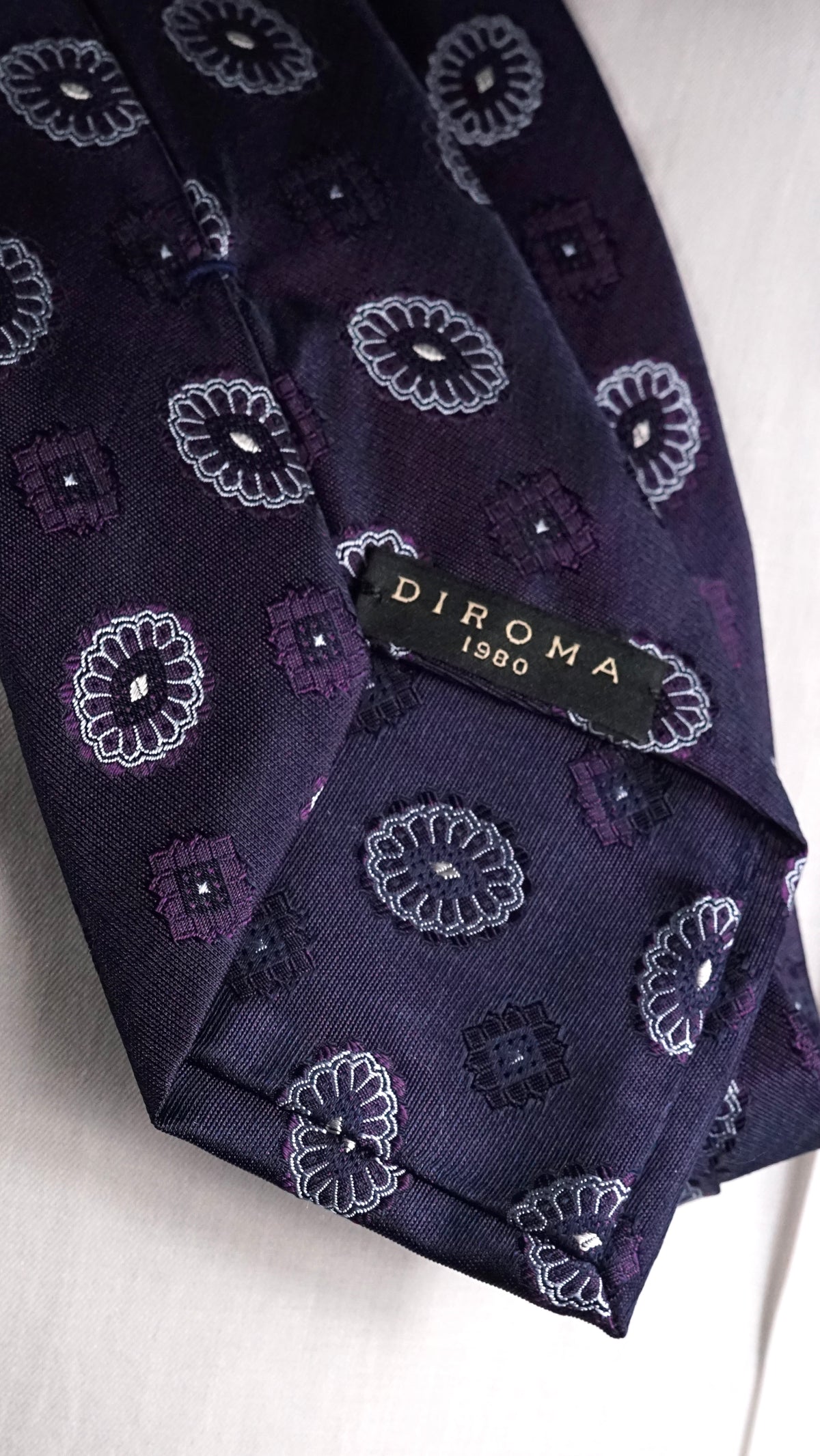 Medaglia Purple Silk Necktie