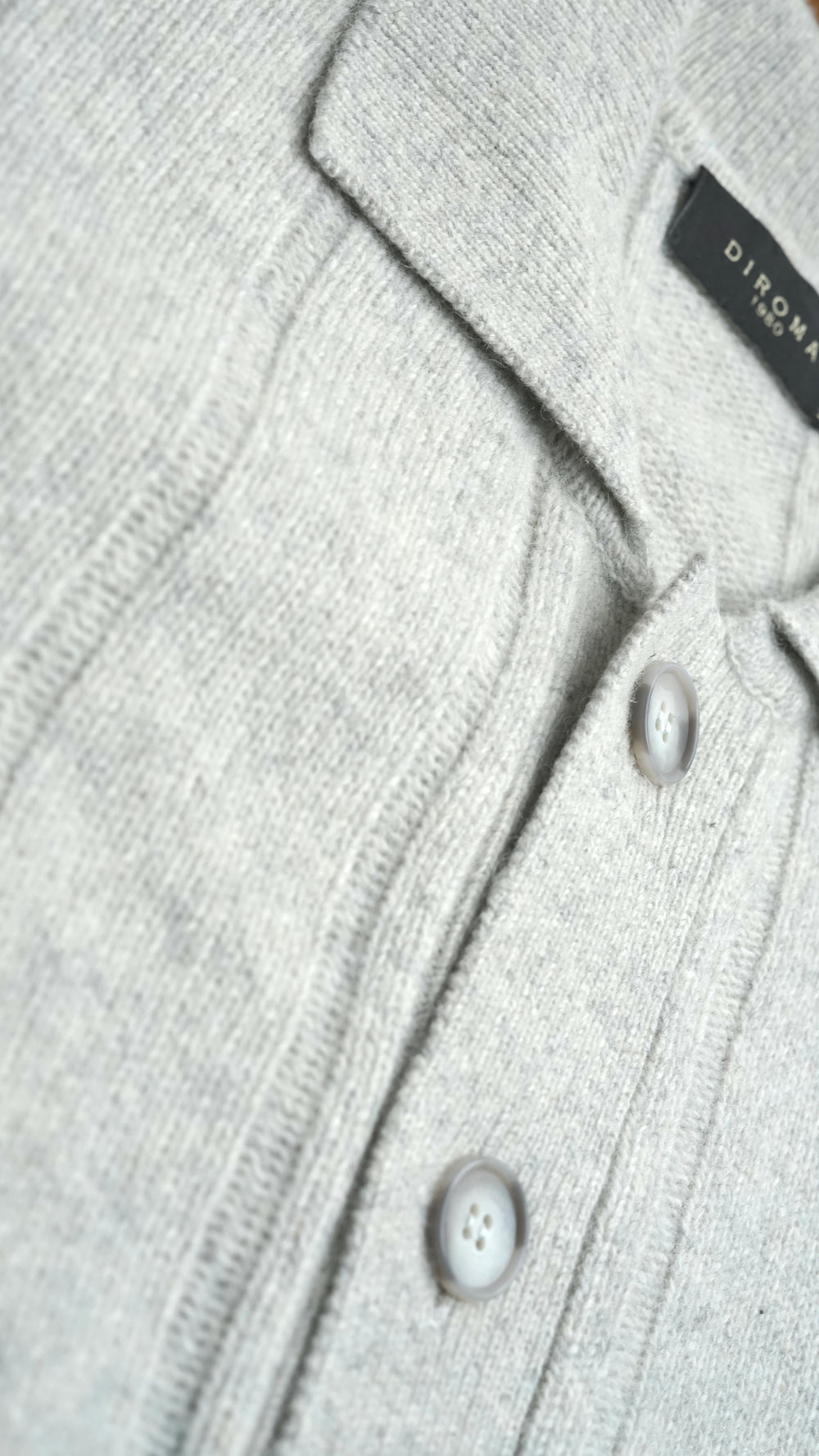 Isernia Light Grey Button Jacket