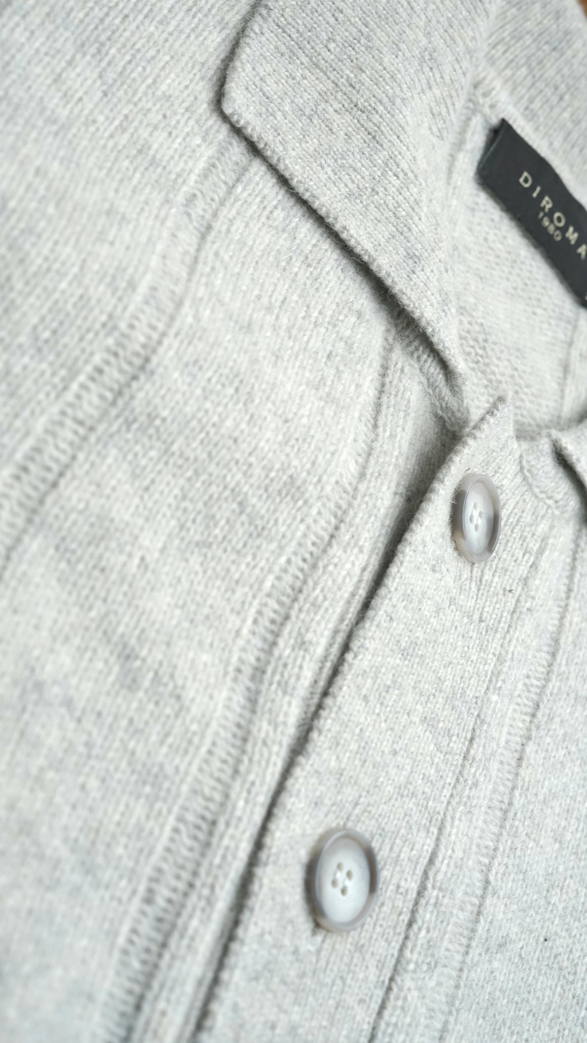 Isernia Light Grey Button Jacket