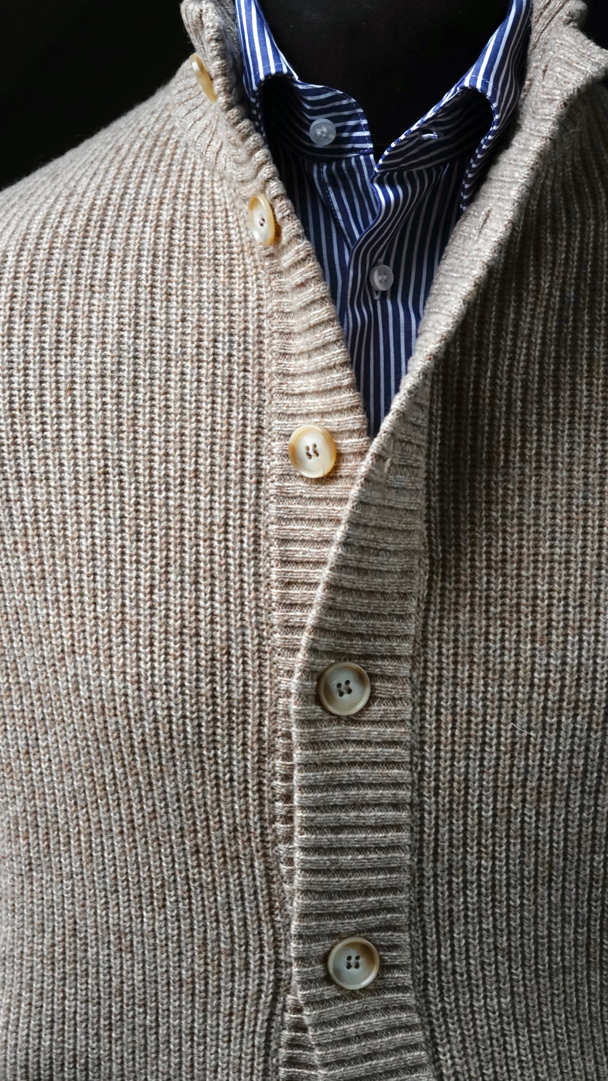 Impero Beige Button Jacket