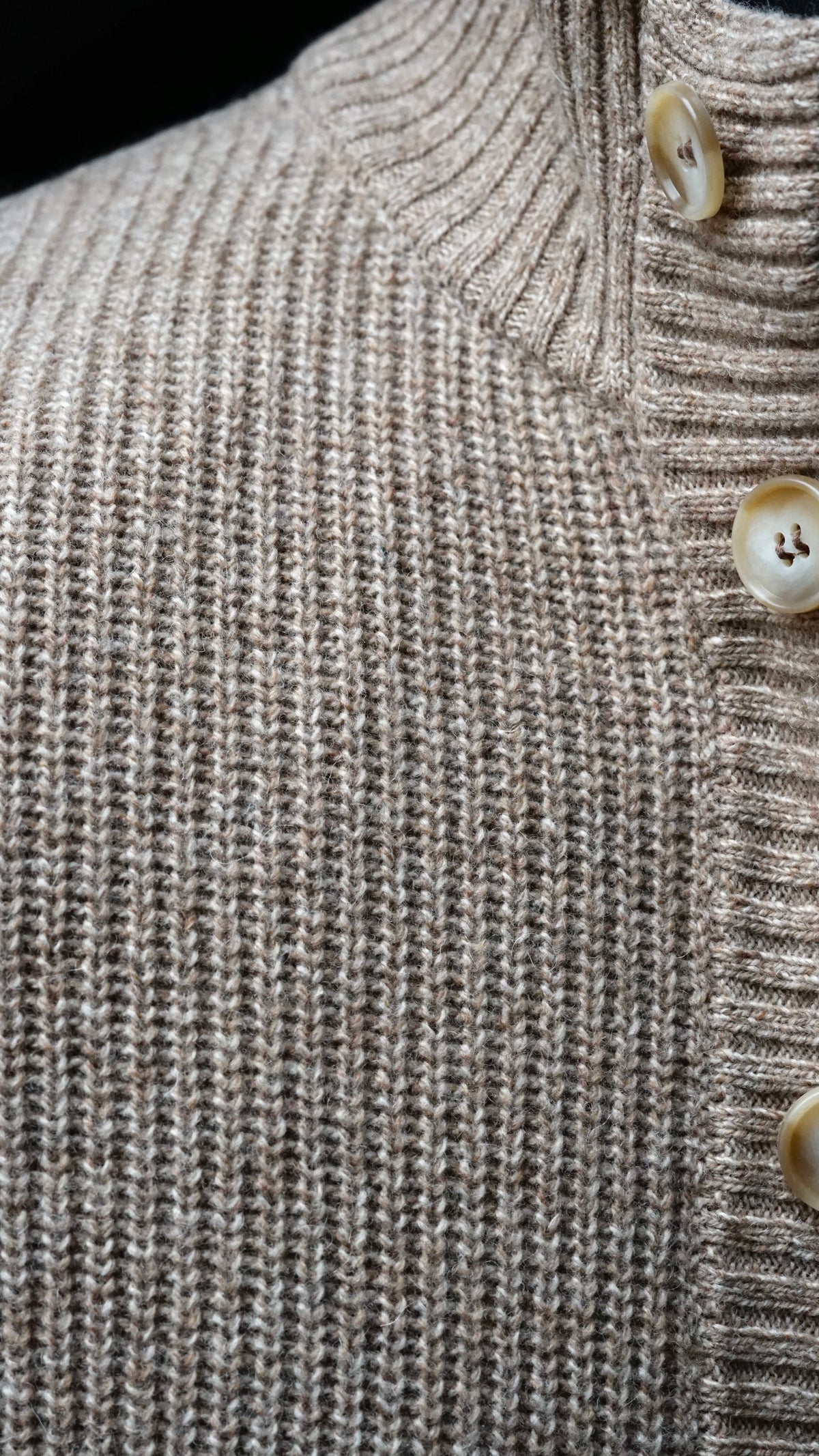 Impero Beige Button Jacket