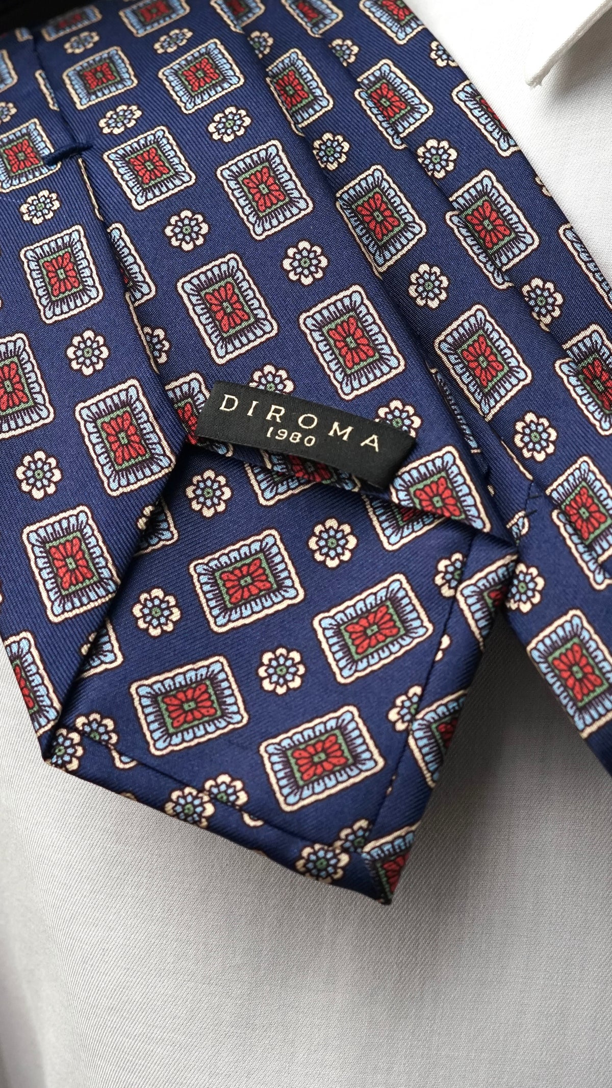 Ingrid Blue Silk Necktie