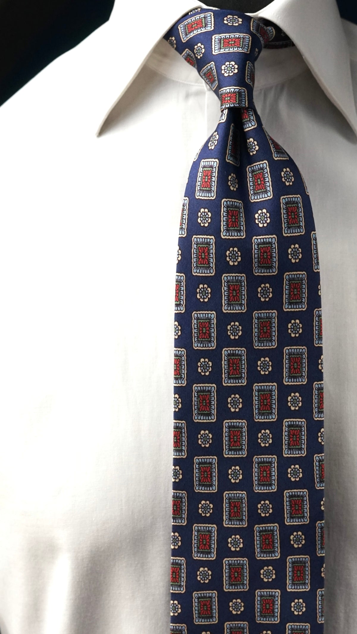 Ingrid Blue Silk Necktie