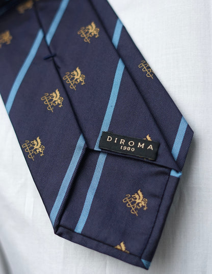 Diroma Crest Silk Necktie