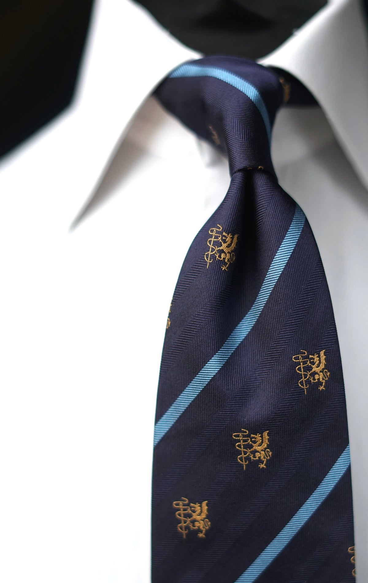 Diroma Crest Silk Necktie