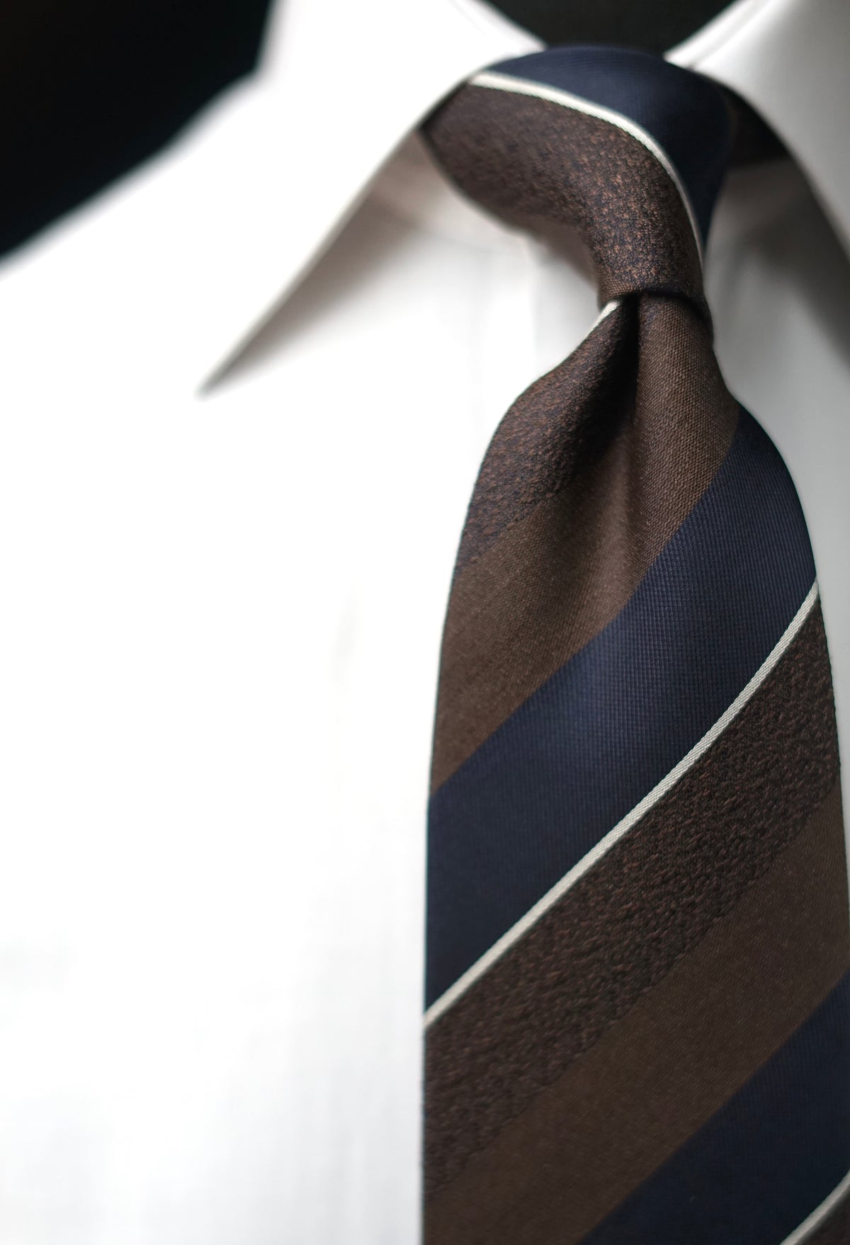 Rosanna Moka Silk Necktie (Slight Fault)