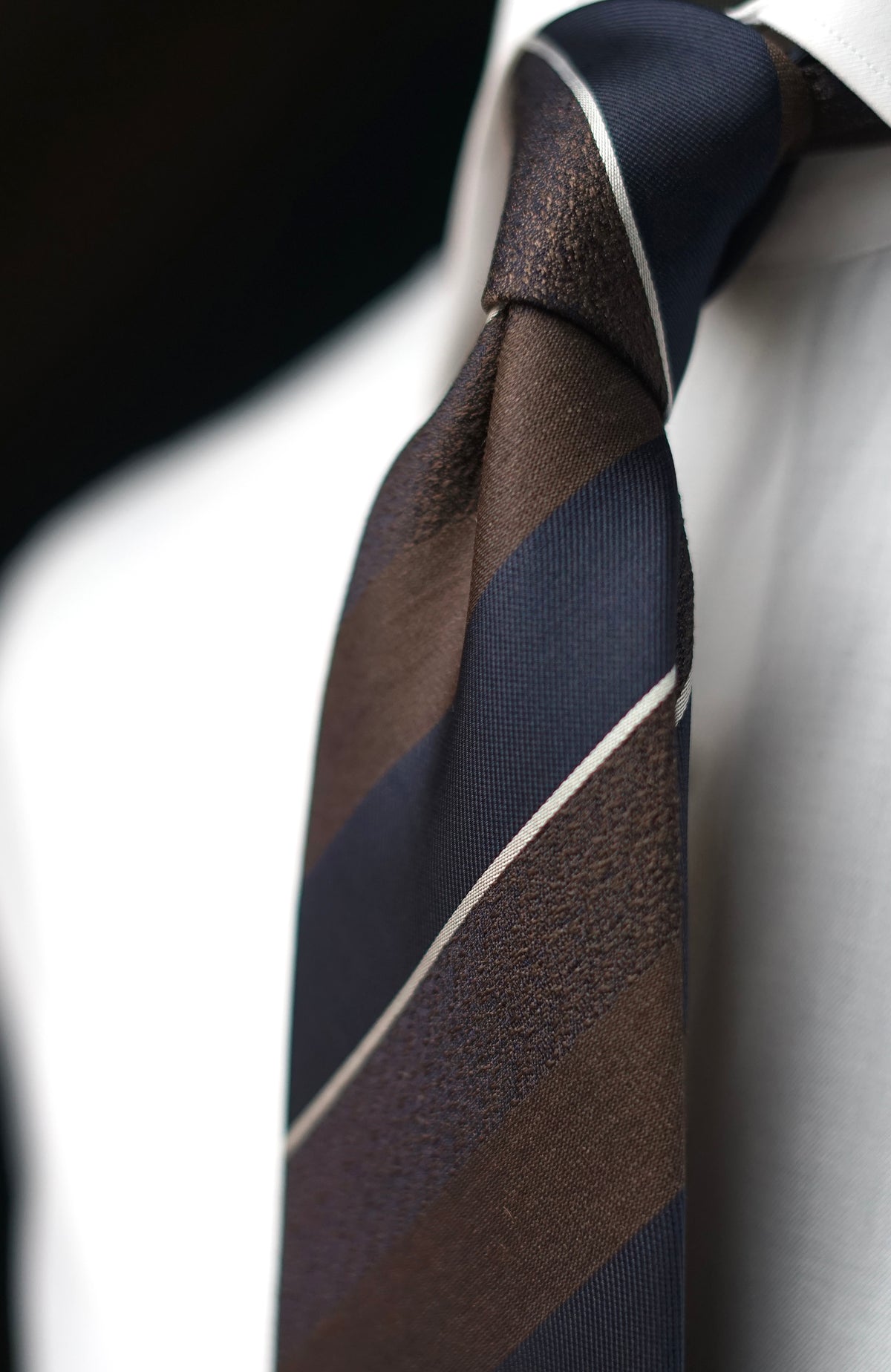 Rosanna Moka Silk Necktie (Slight Fault)