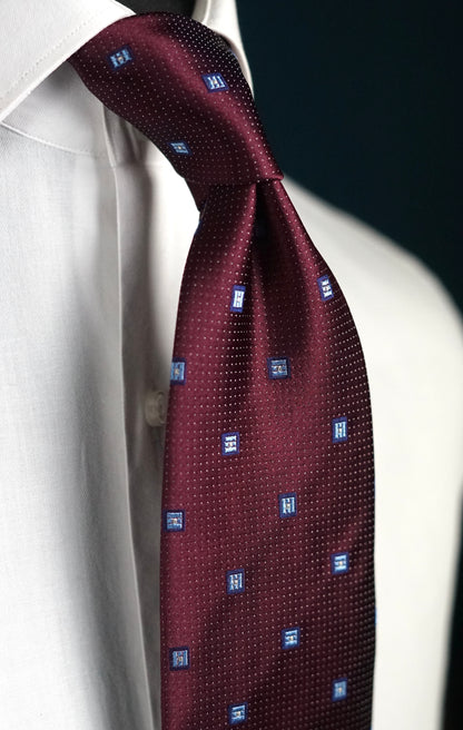 Sorrentina Bordeaux Silk Necktie