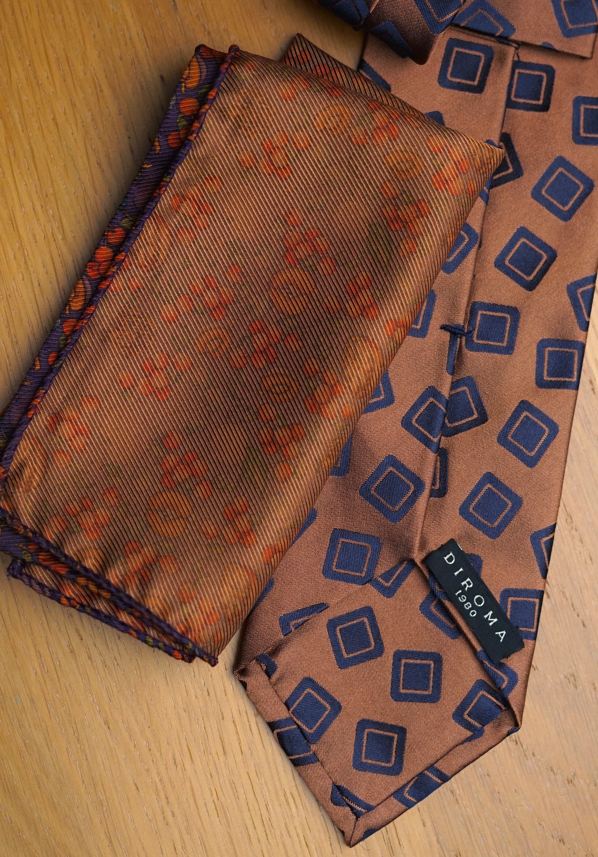 Tiziana Bronzo Silk Necktie