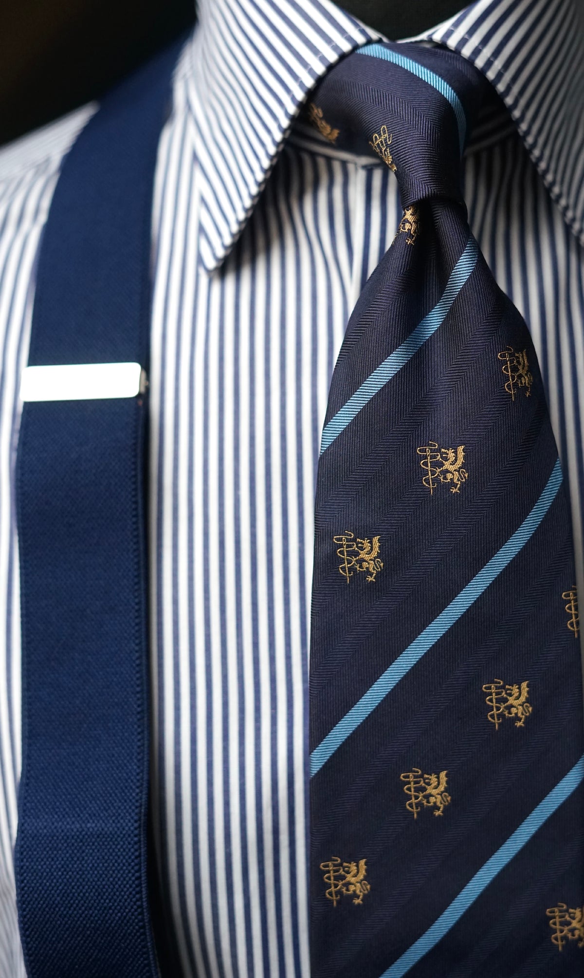 Diroma Crest Silk Necktie