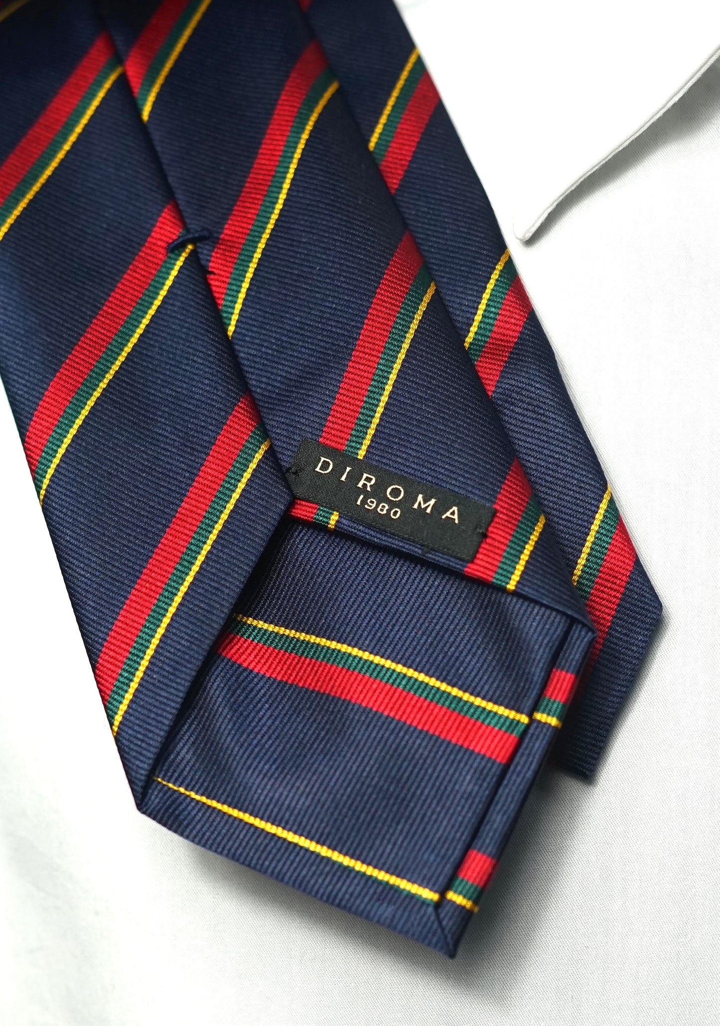 Regimentale Verde Silk Necktie