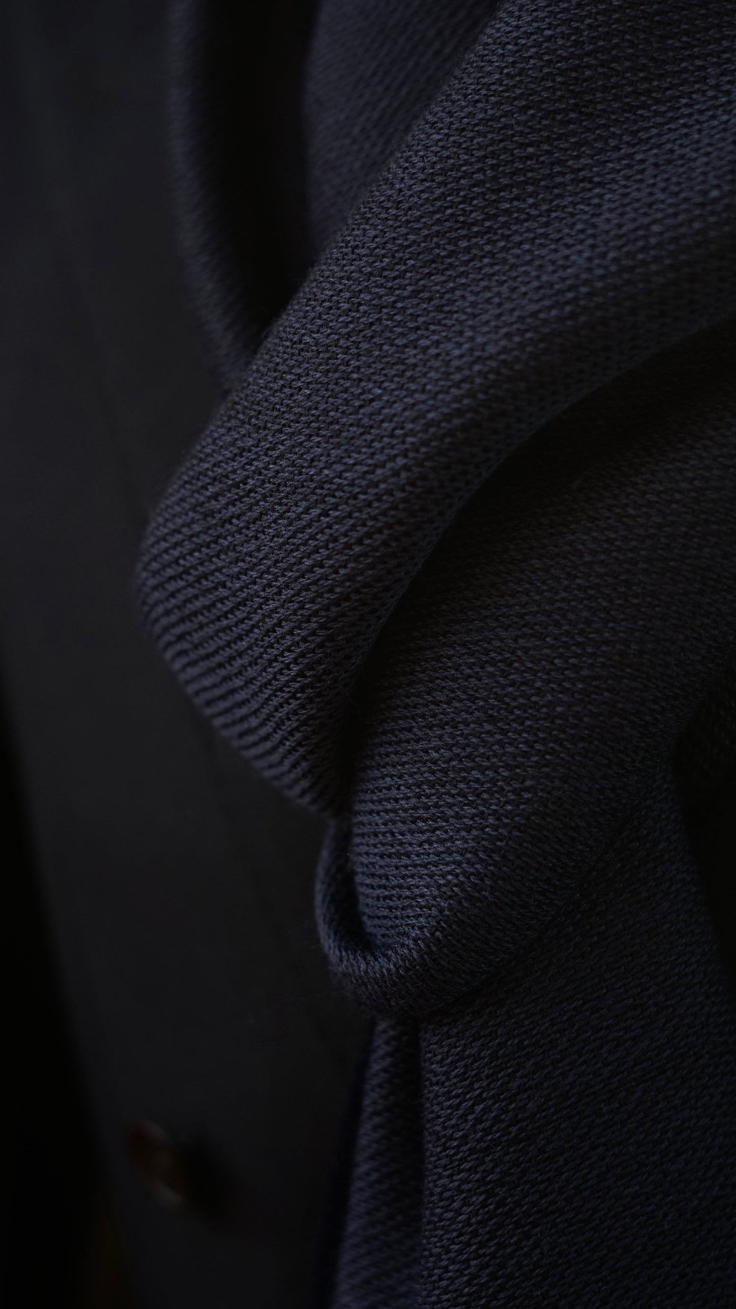Navy Wool Scarf