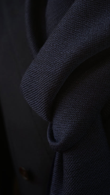 Navy Wool Scarf