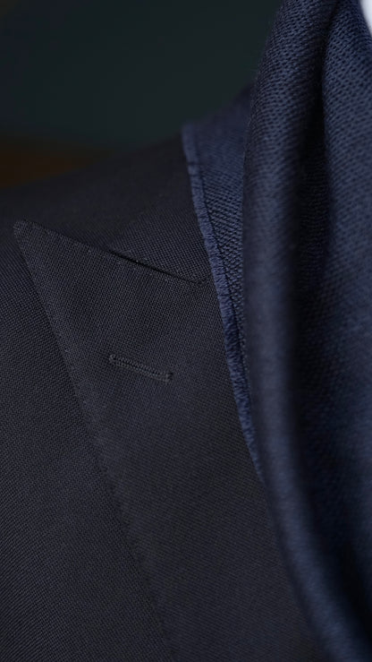 Navy Wool Scarf