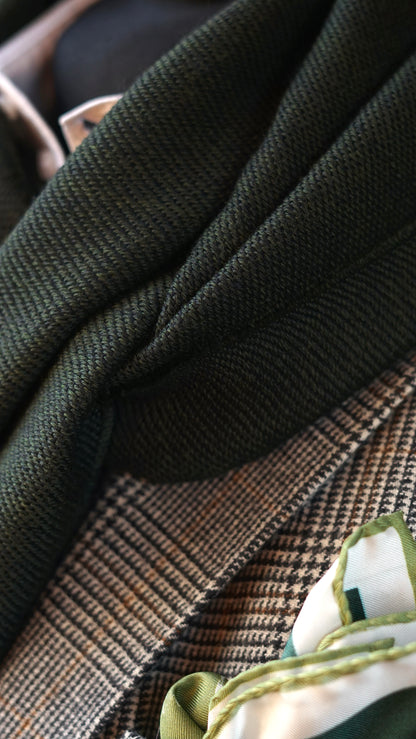 Green Wool Scarf