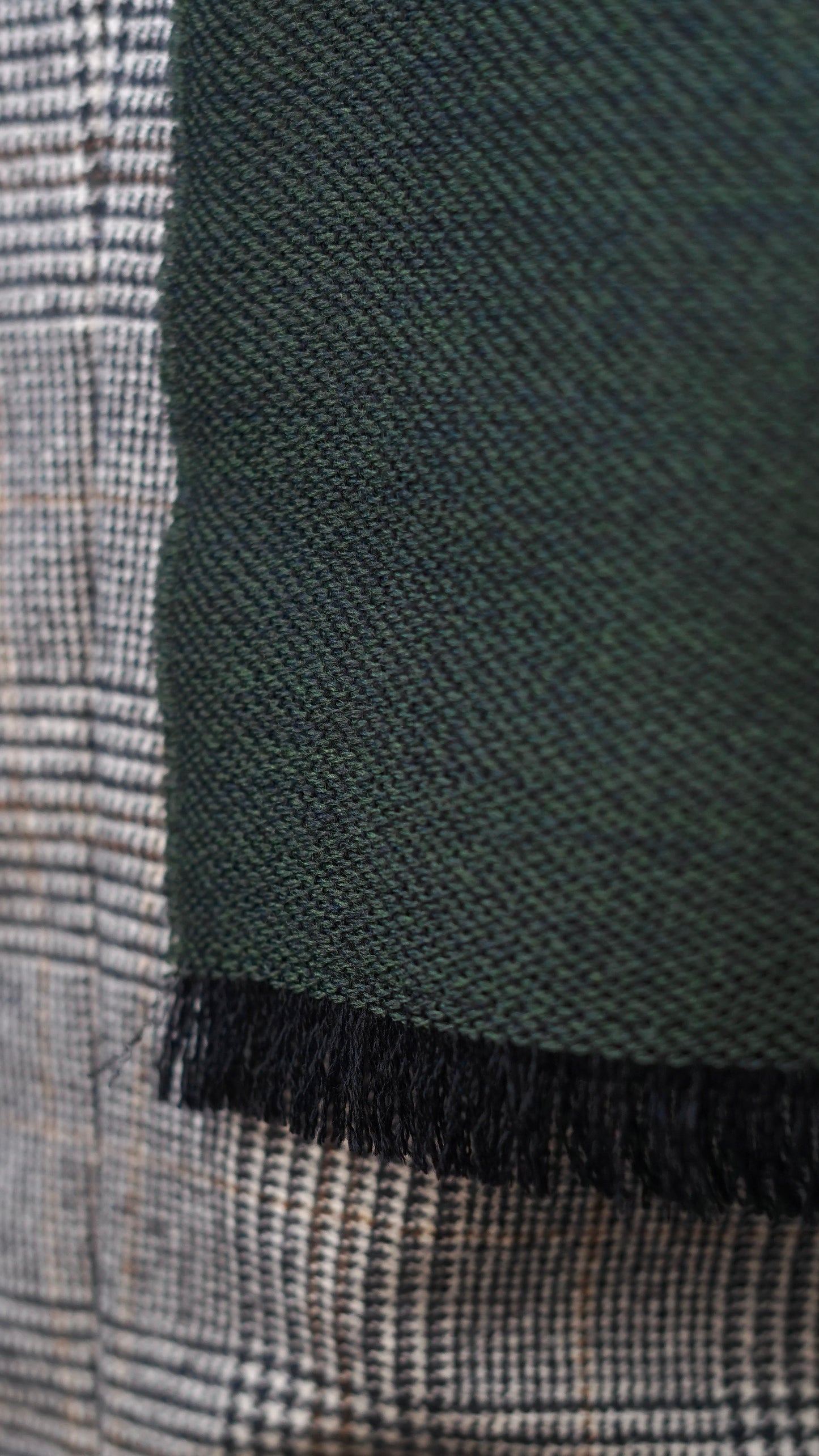 Green Wool Scarf