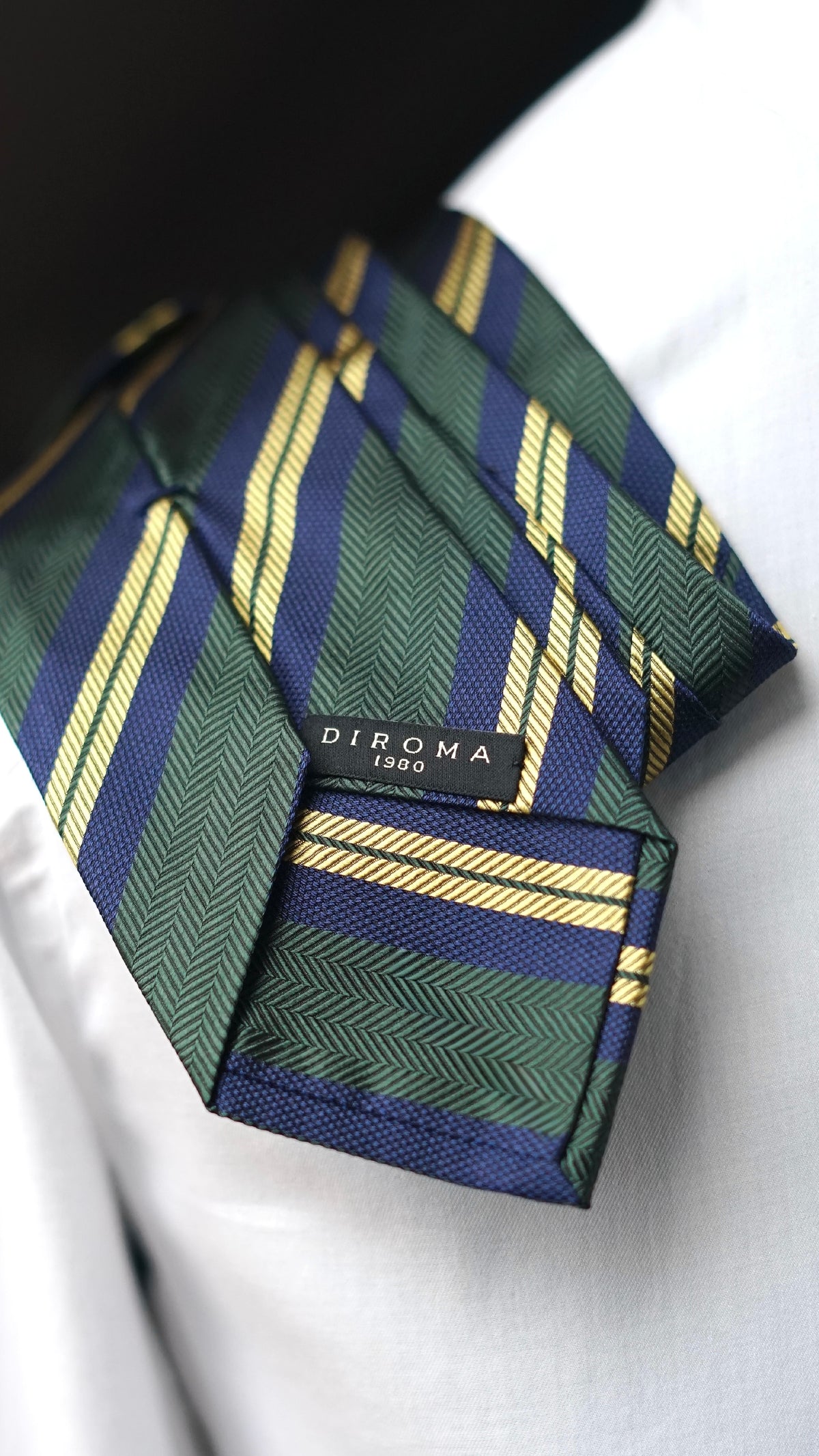 Selenia Green Silk Necktie