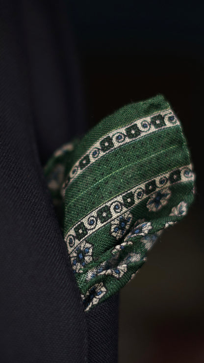 Vero Wool One Side Edged Pocket Square
