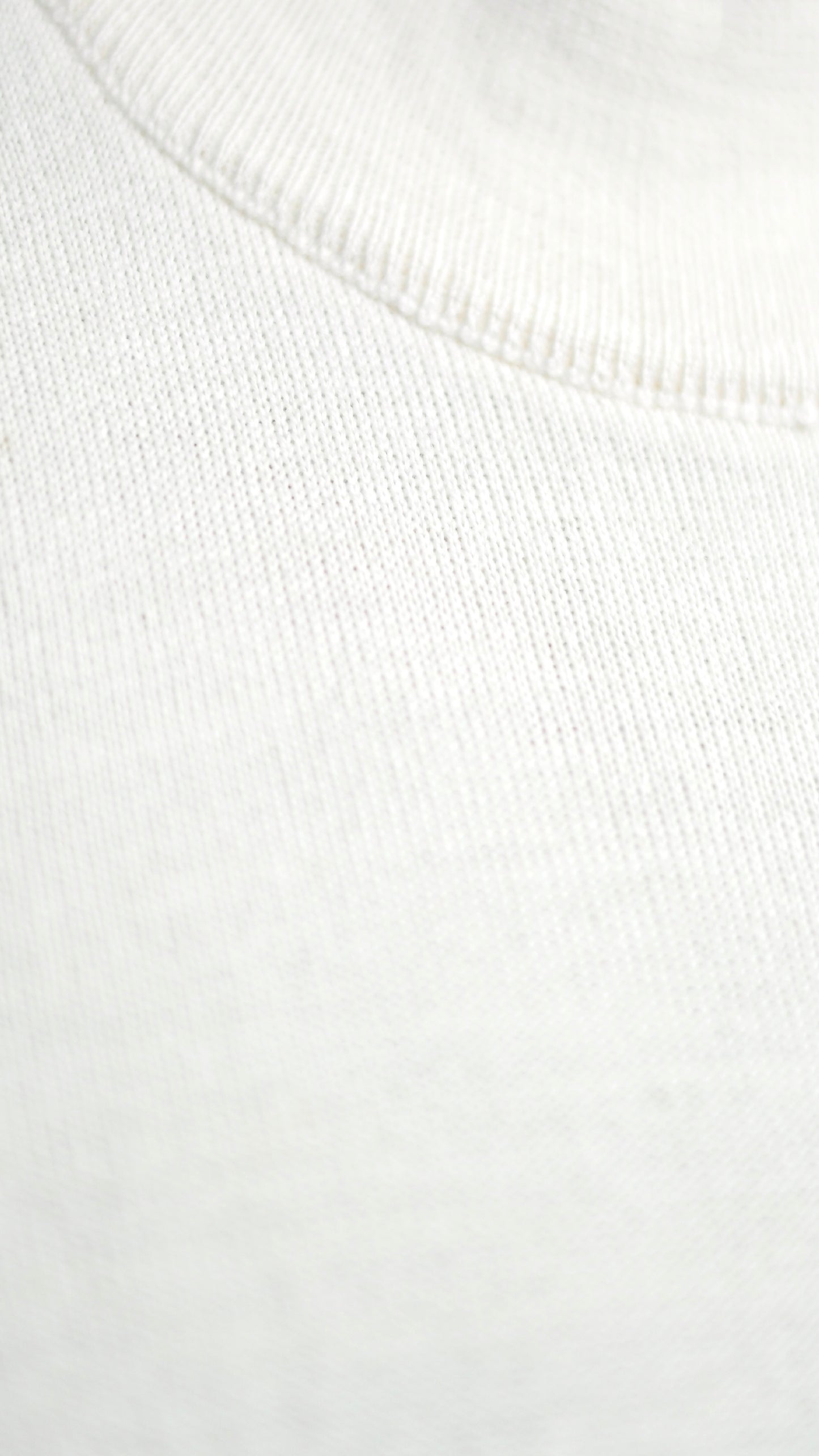 Off White Wool High Neck