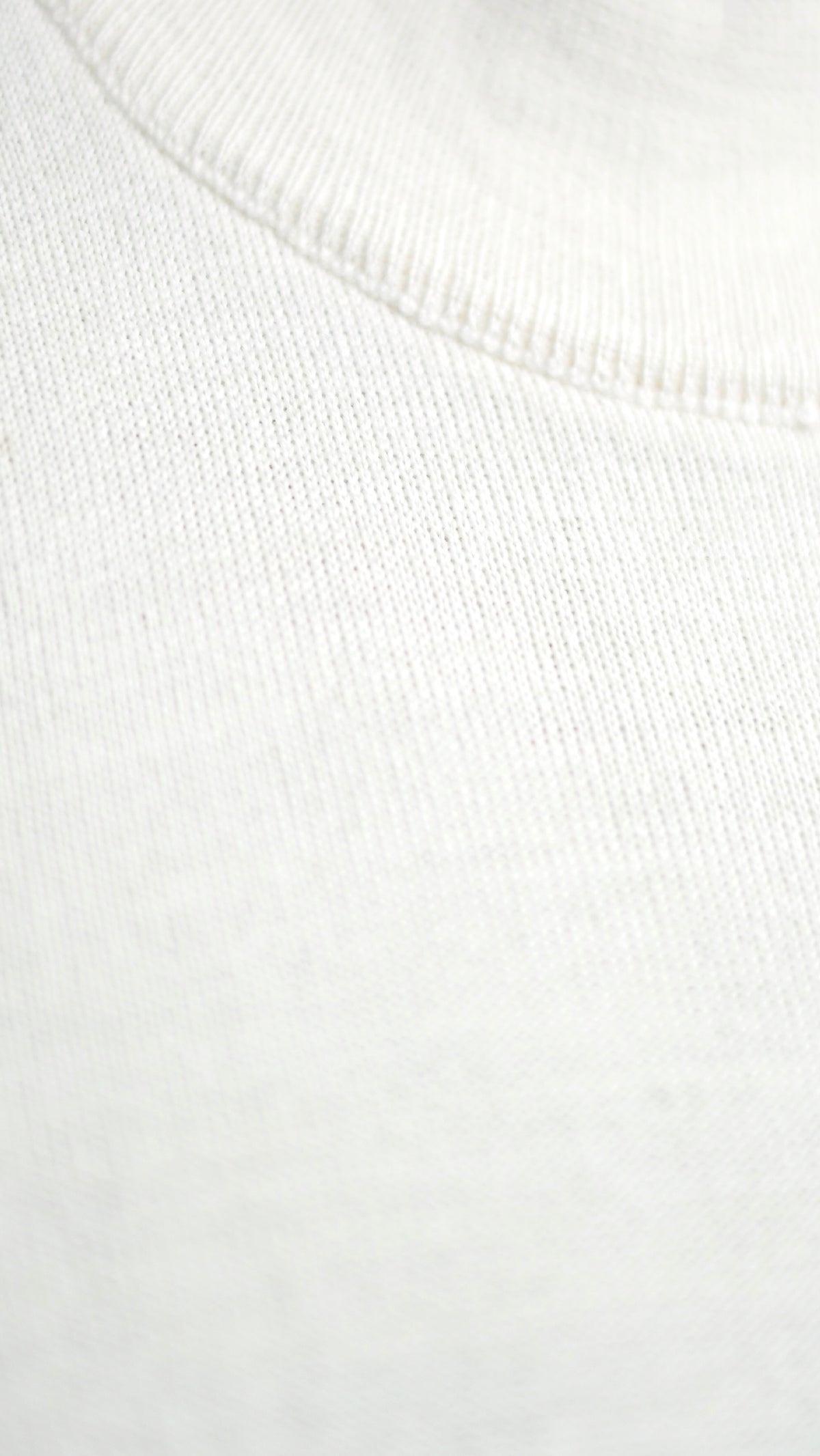 Off White Wool High Neck