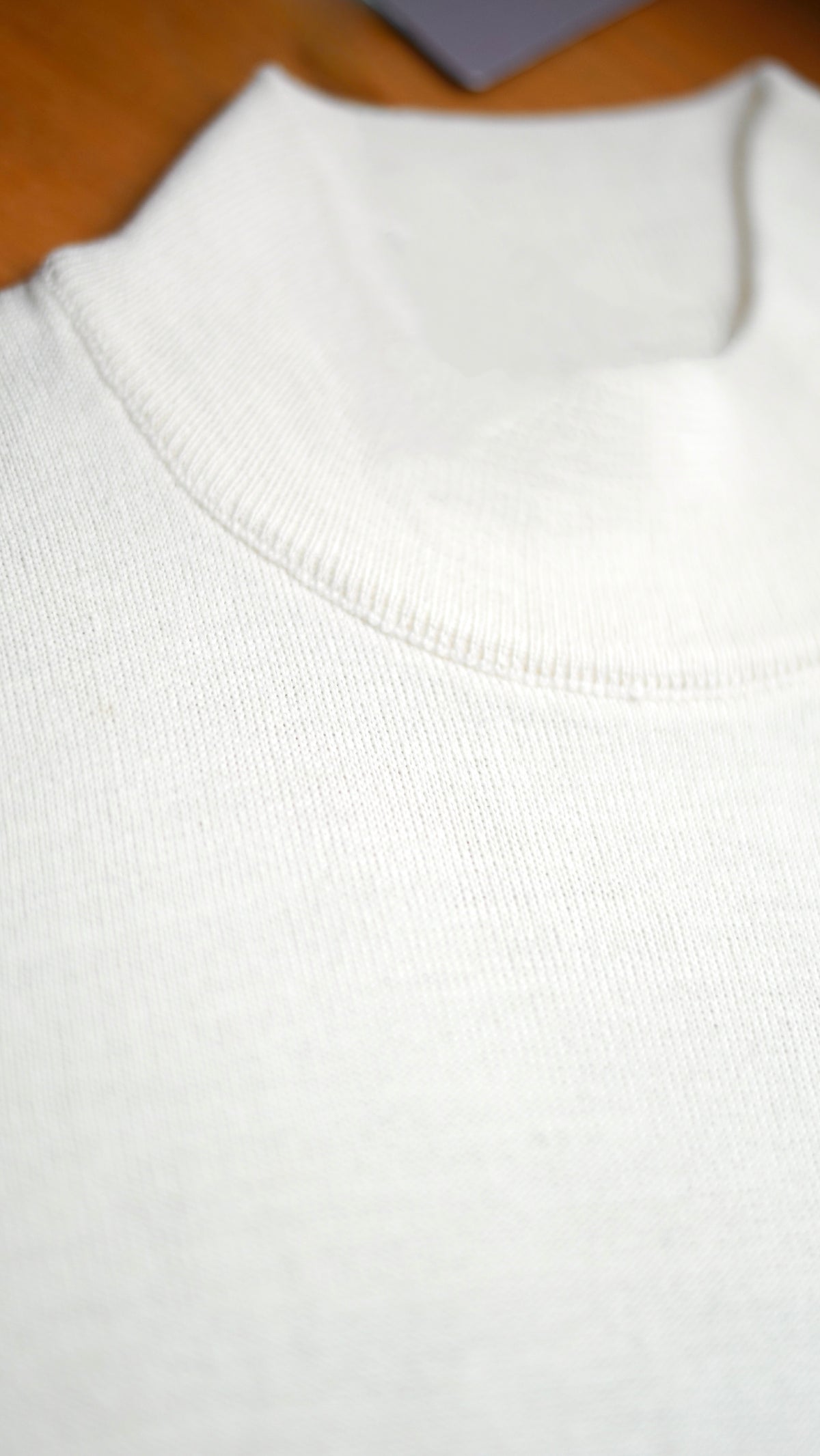 Off White Wool High Neck
