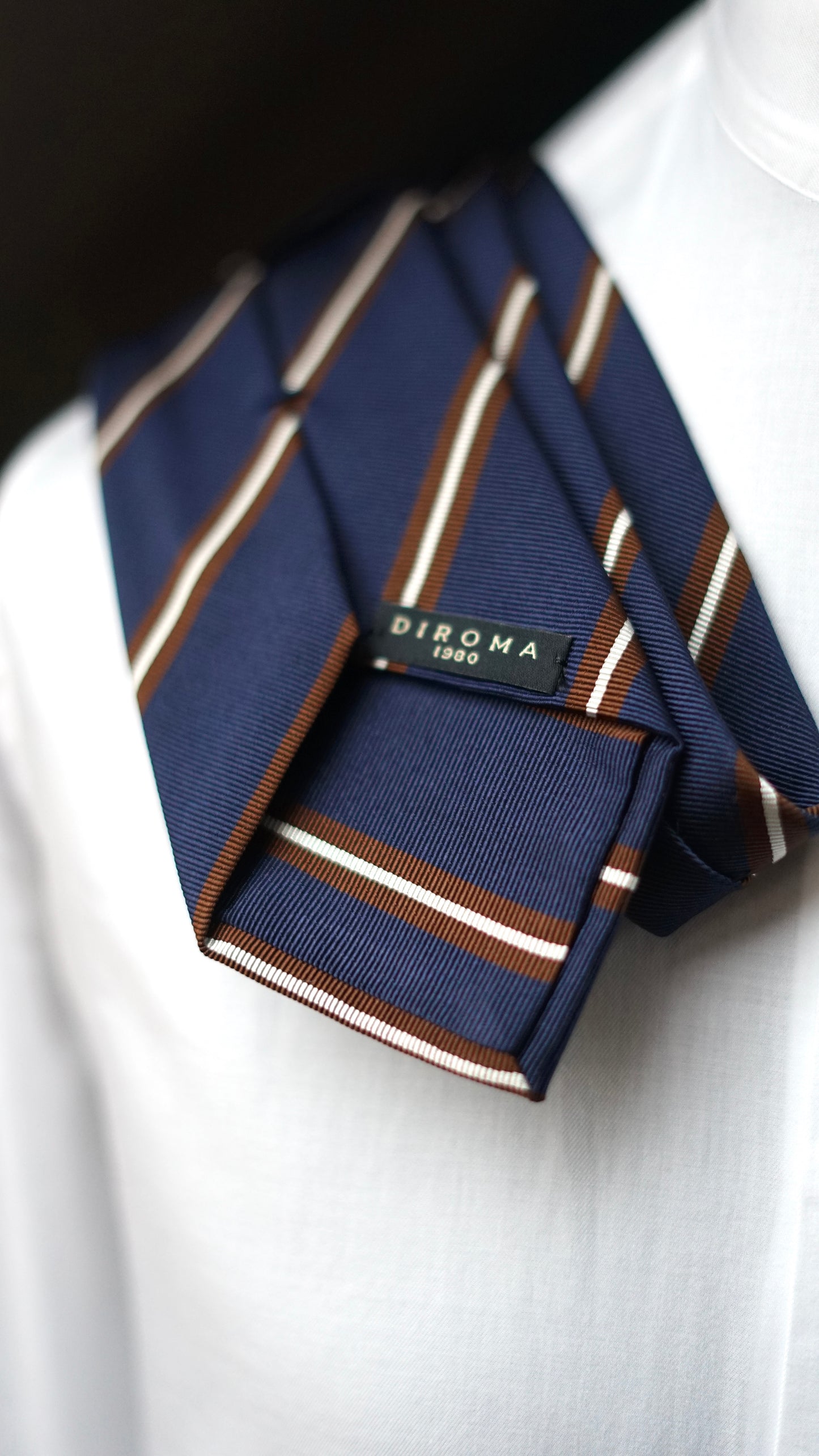 Accademica Navy Silk Necktie