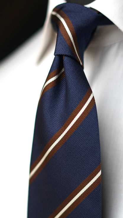 Accademica Navy Silk Necktie