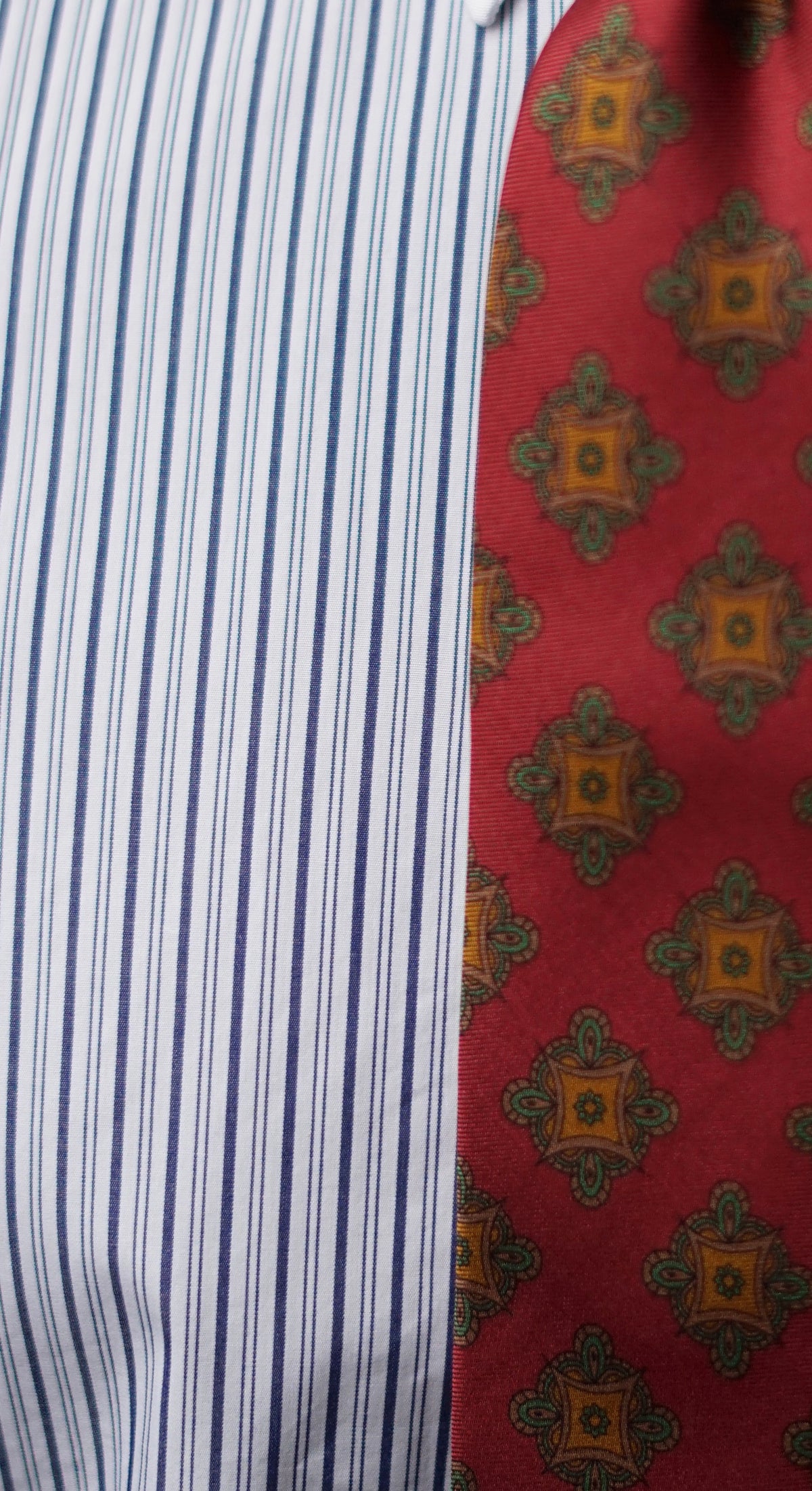 Tezenia Spear Point Tab Collar Twill Dress Shirt MTM