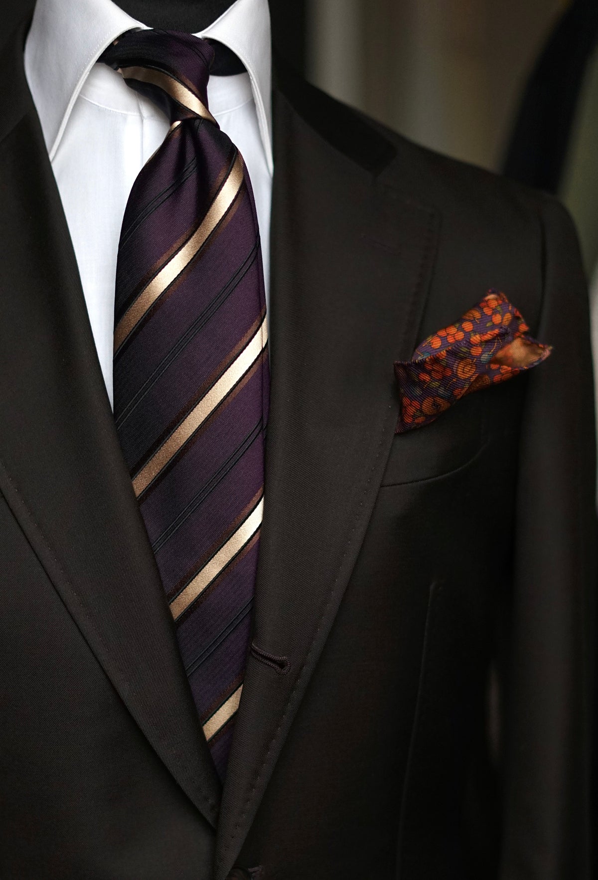 Romoalda Purple Silk Necktie
