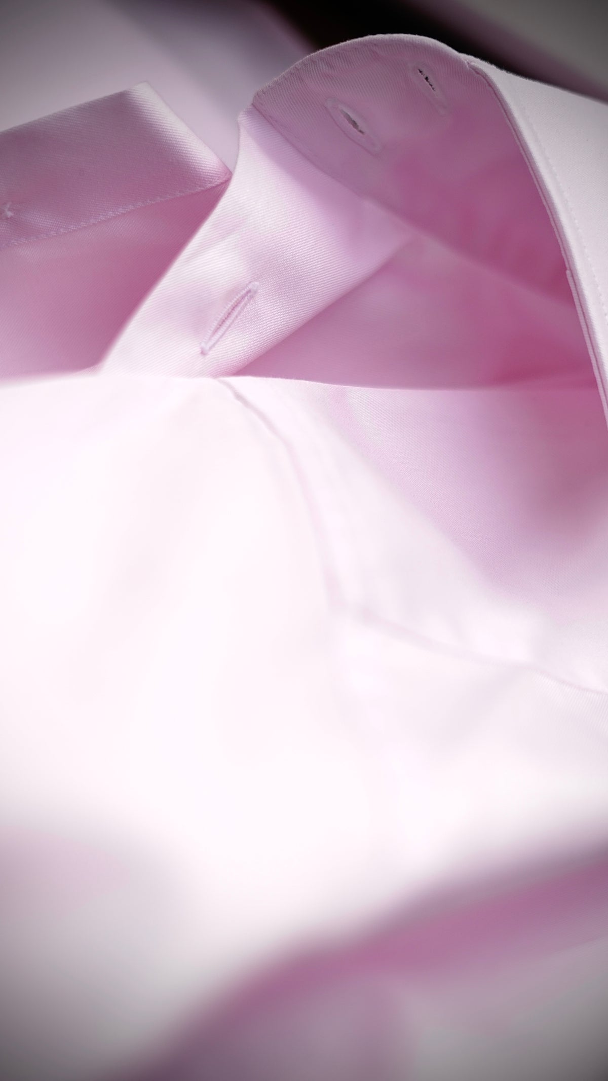 Pale Pink Twill Double Twisted Twill Dress Shirt MTM