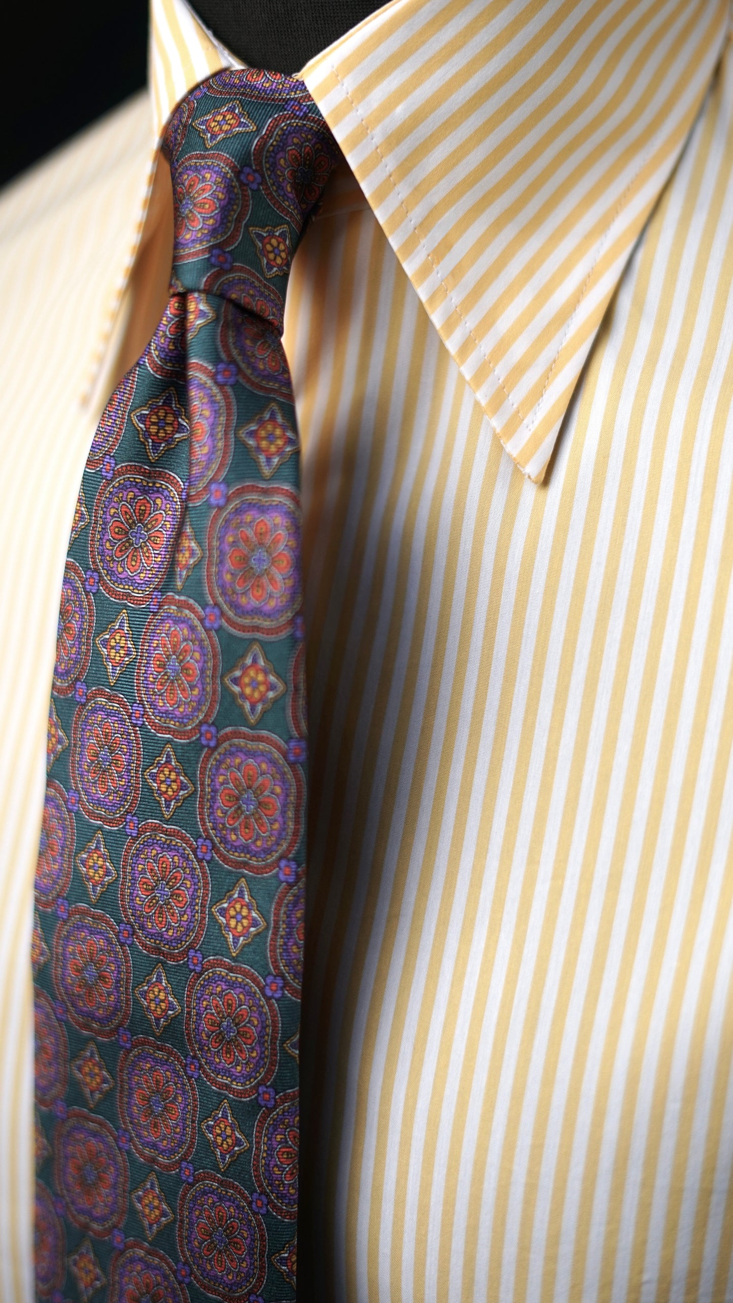 Gialla Lightweight 100% Cotton Point Collar Twill Dress Shirt MTO