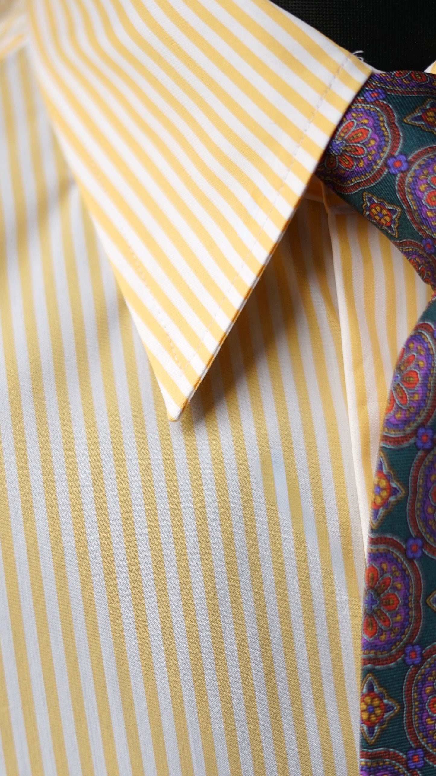 Gialla Lightweight 100% Cotton Point Collar Twill Dress Shirt MTO