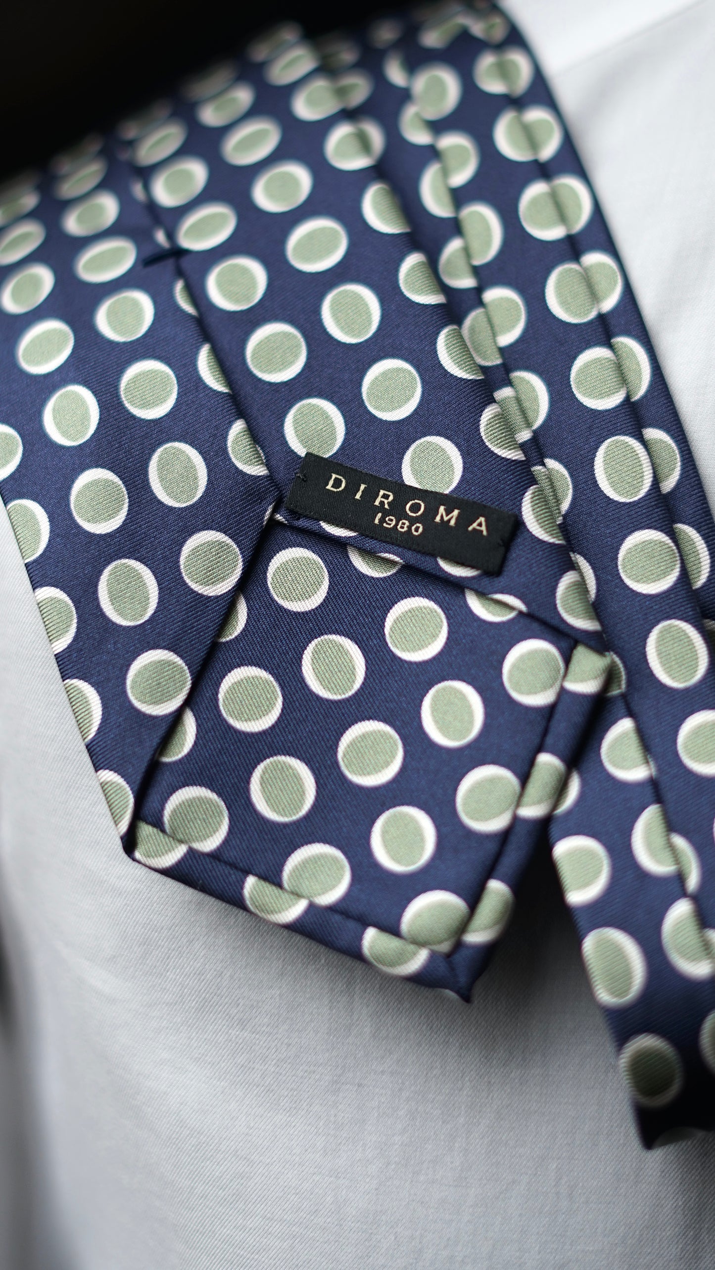 Pavese Blue Silk Necktie