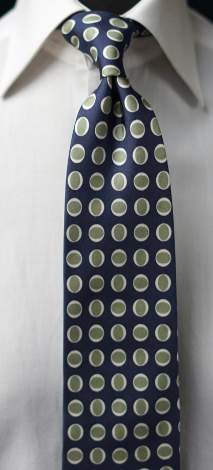 Pavese Blue Silk Necktie