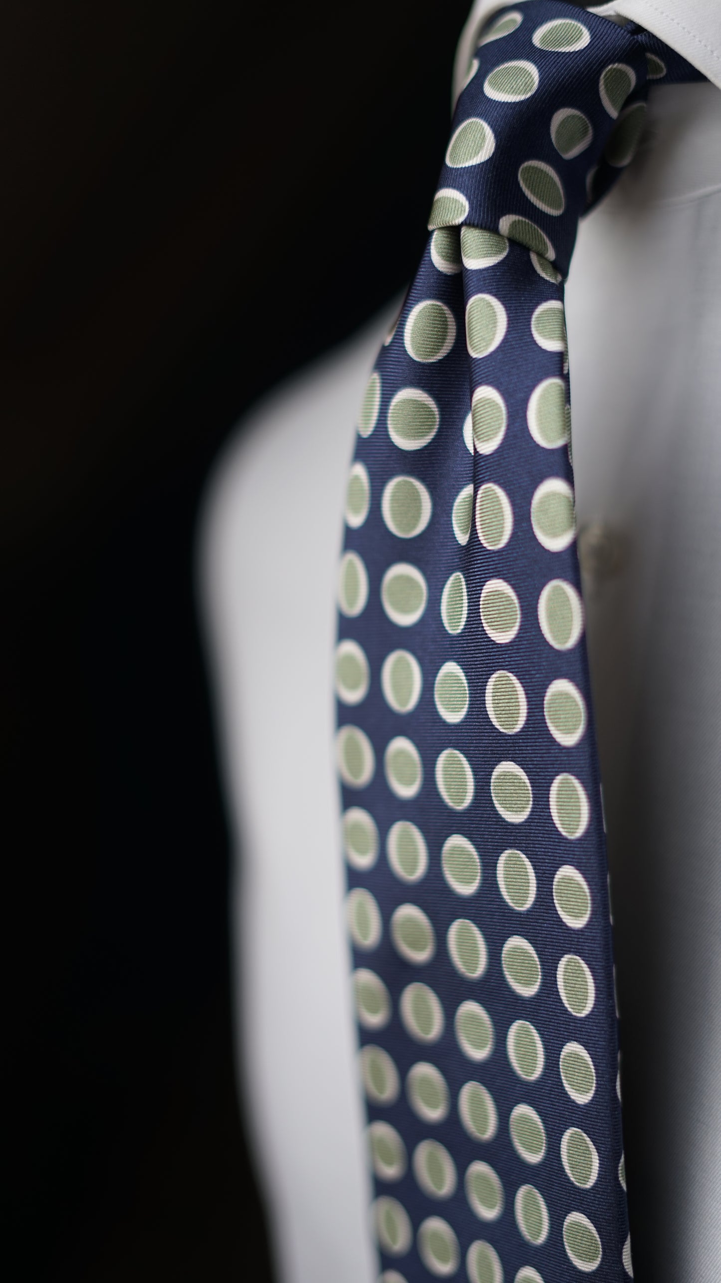 Pavese Blue Silk Necktie