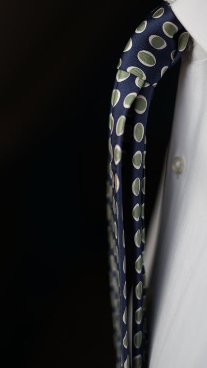 Pavese Blue Silk Necktie