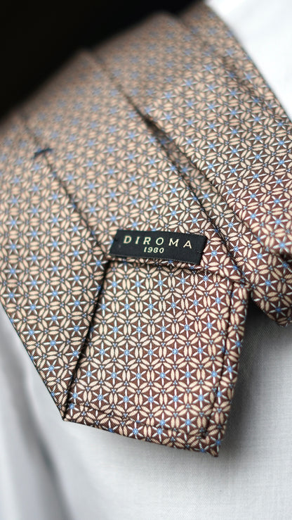 Genova Brown Silk Necktie