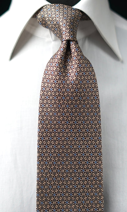 Genova Brown Silk Necktie