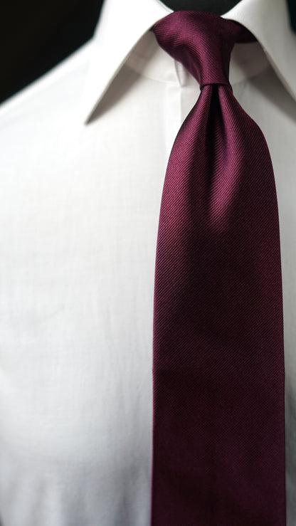 Melanzana Chiara Solida Silk Necktie