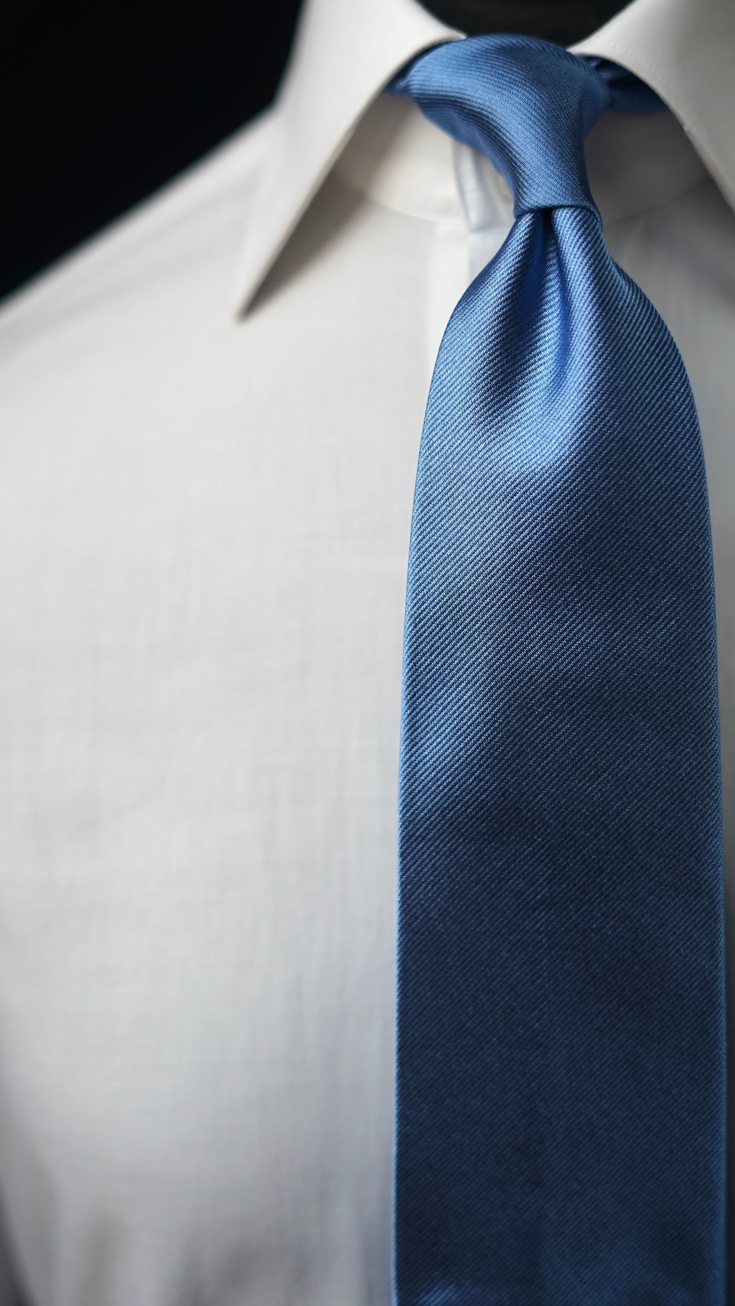 Sky Blue Solida Silk Necktie