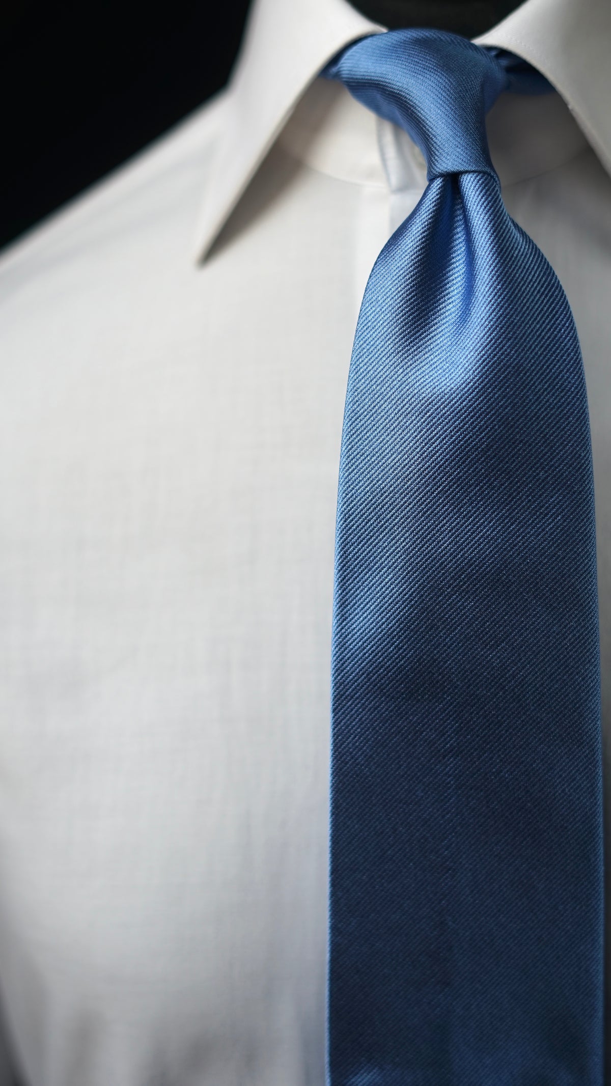 Sky Blue Solida Silk Necktie