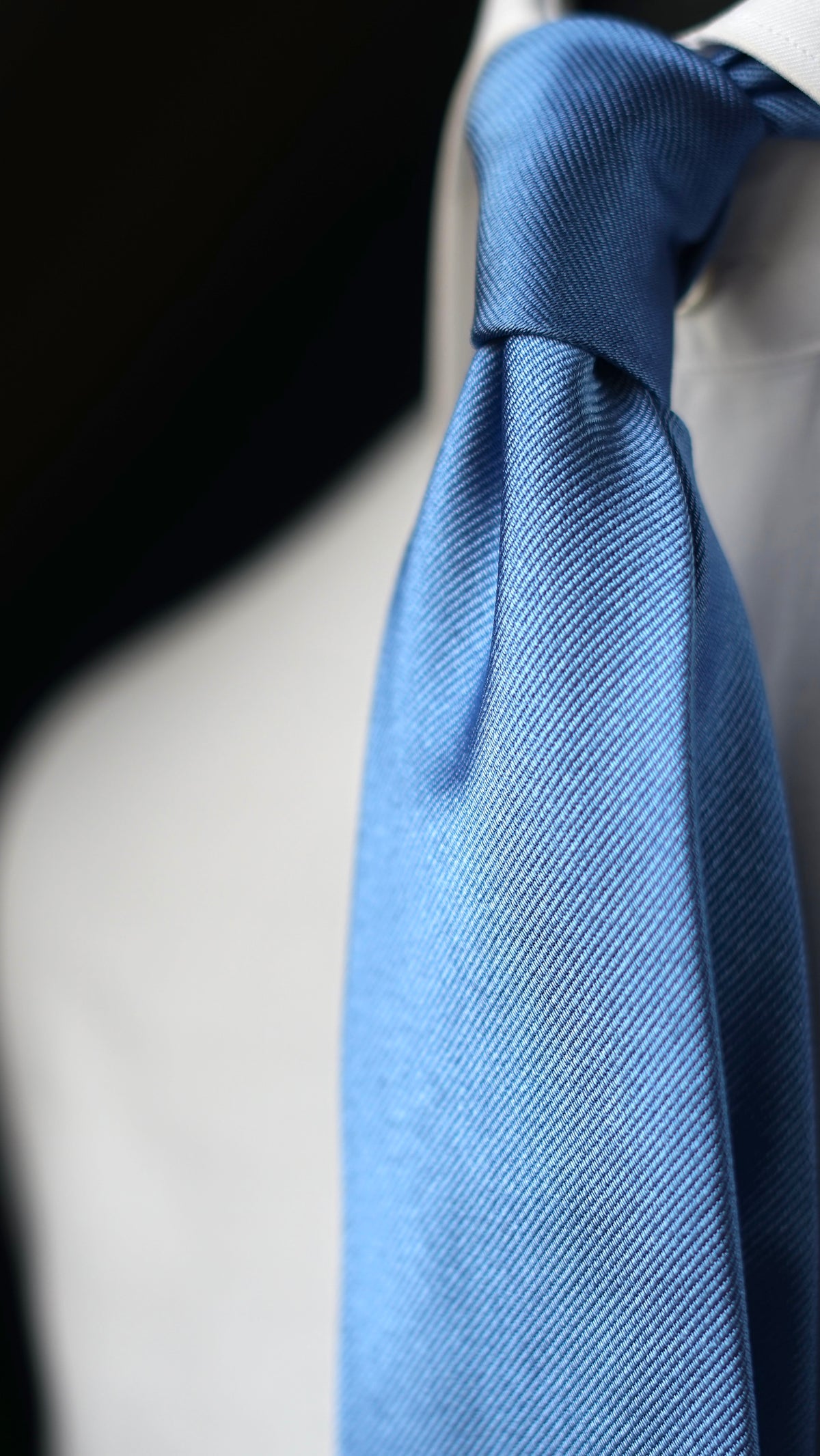 Sky Blue Solida Silk Necktie