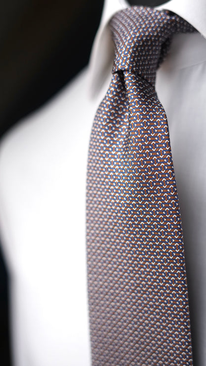 Salvia Brown Silk Necktie