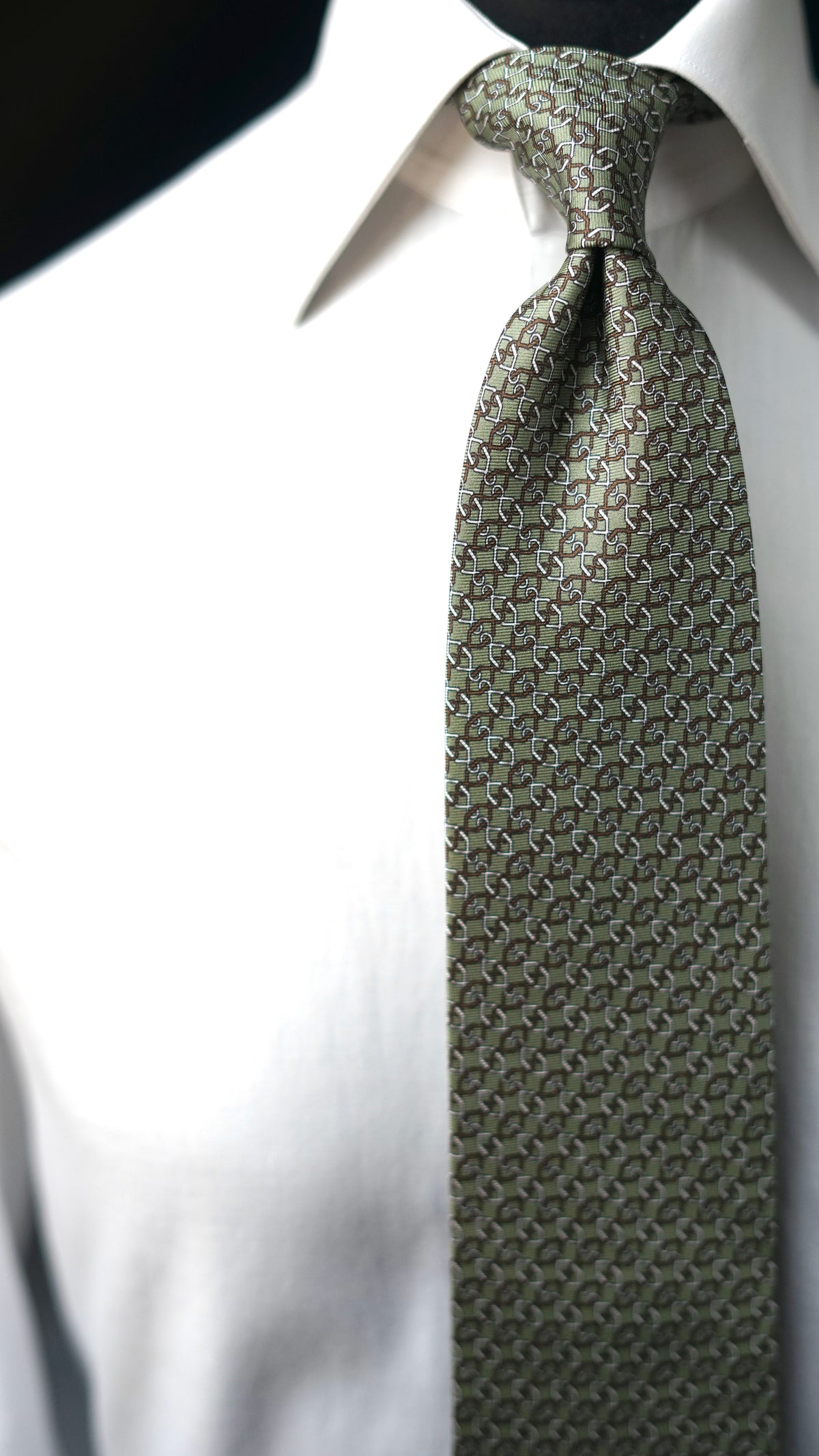 Bespoke Rachele Green Silk Necktie