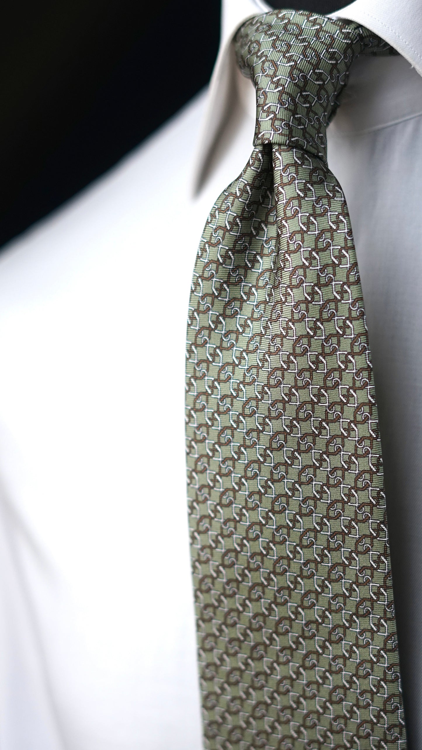 Bespoke Rachele Green Silk Necktie