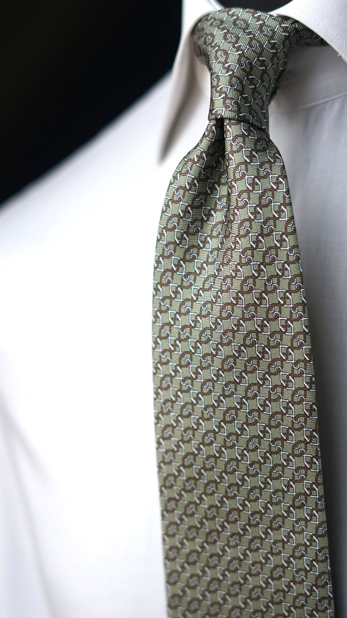 Bespoke Rachele Green Silk Necktie