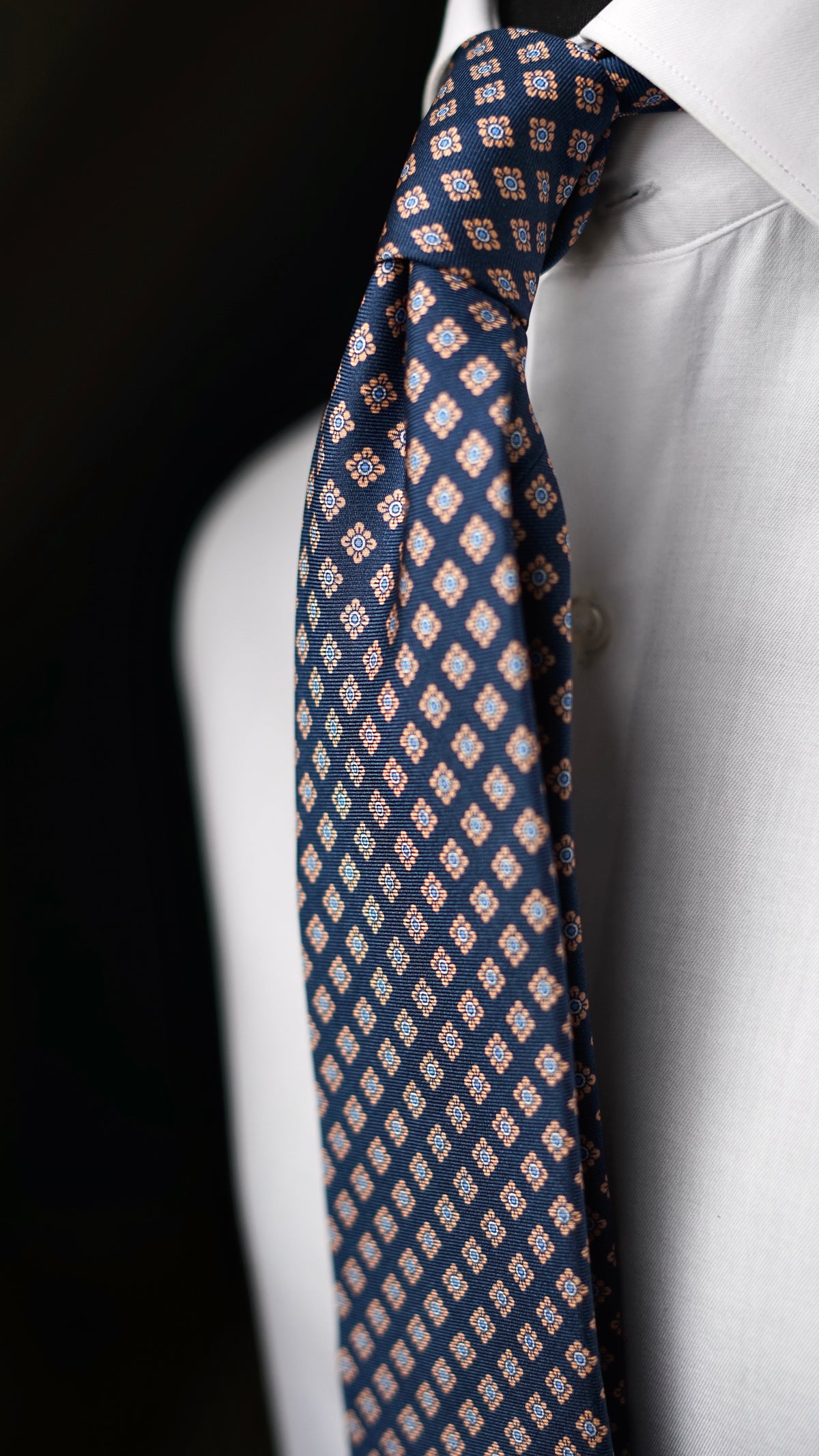 Bespoke Apollonia Beige Silk Necktie