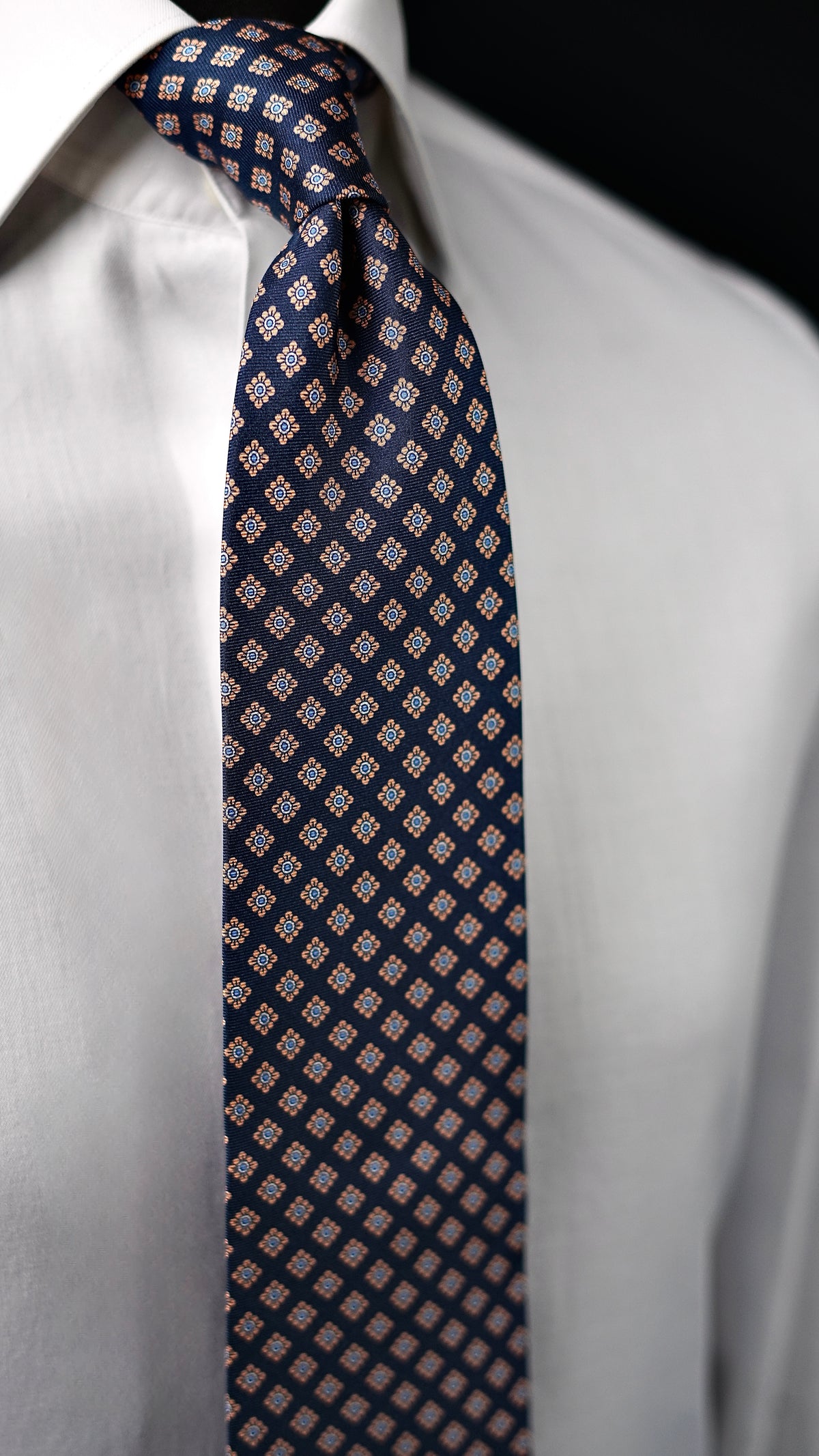 Bespoke Apollonia Beige Silk Necktie