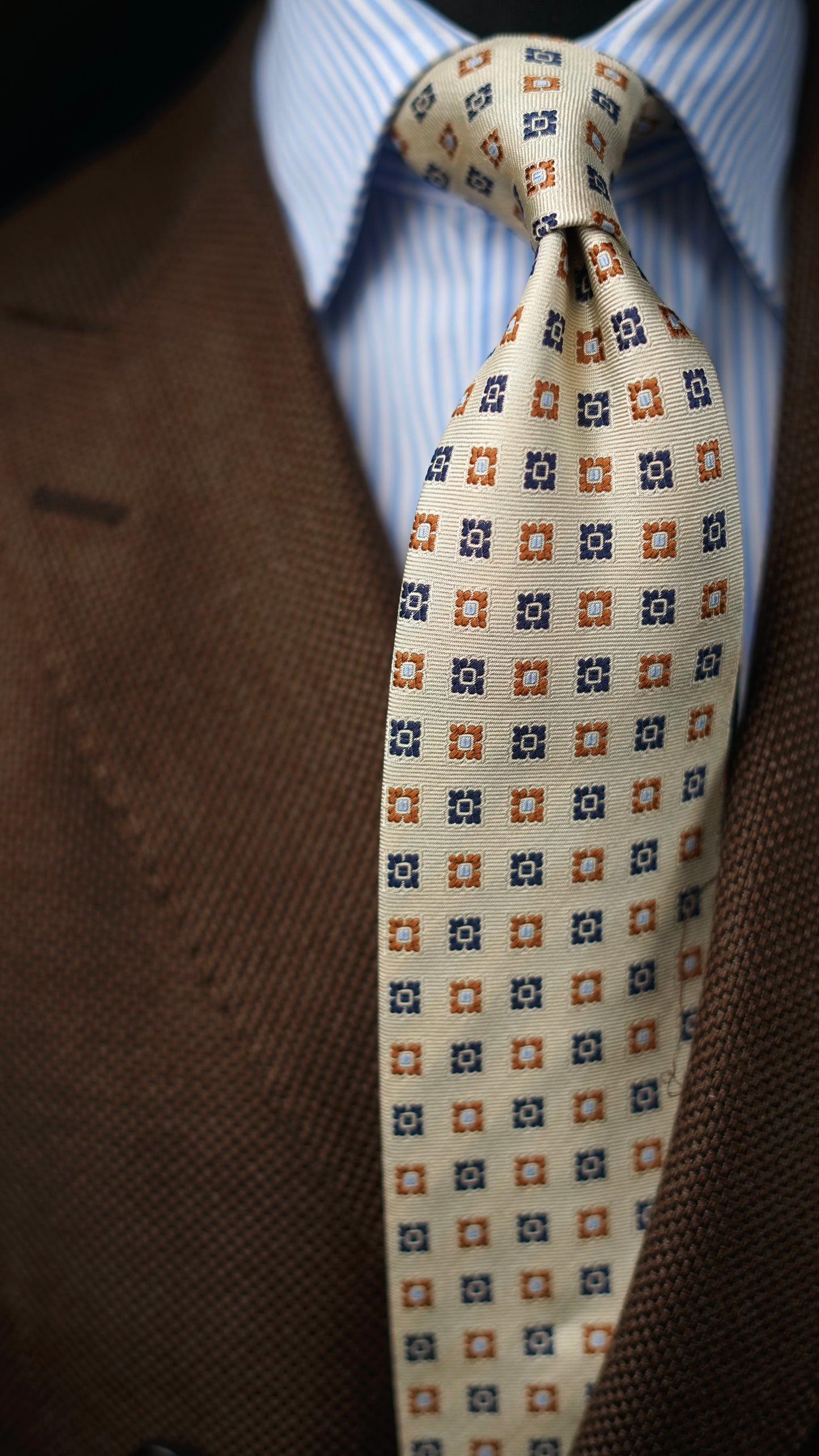 Rita Crema Silk Necktie