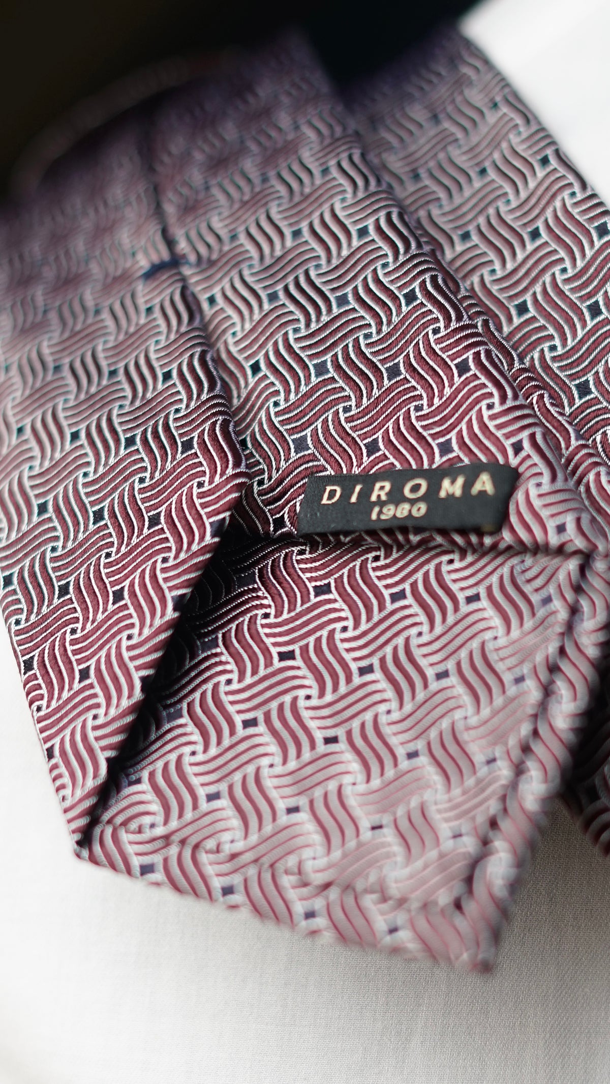 Bice Burgundy Silk Necktie